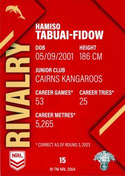 2023 NRL Traders Rivalry #15 Hamiso Tabuai-Fidow Back